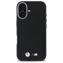 BMW BMHCP16S23PMWK iPhone 16 6.1" czarny/black hardcase M Smooth Full Wrapped Metal