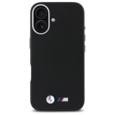 BMW BMHCP16S23PMWK iPhone 16 6.1" czarny/black hardcase M Smooth Full Wrapped Metal