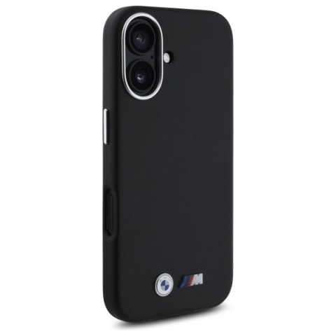 BMW BMHCP16S23PMWK iPhone 16 6.1" czarny/black hardcase M Smooth Full Wrapped Metal