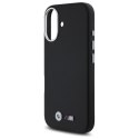 BMW BMHCP16S23PMWK iPhone 16 6.1" czarny/black hardcase M Smooth Full Wrapped Metal