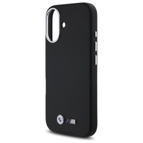 BMW BMHCP16S23PMWK iPhone 16 6.1" czarny/black hardcase M Smooth Full Wrapped Metal