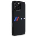 BMW BMHMP16X23SAXK iPhone 16 Pro Max 6.9" czarny/black hardcase Silicone Middle Stripe MagSafe