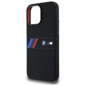 BMW BMHMP16X23SAXK iPhone 16 Pro Max 6.9" czarny/black hardcase Silicone Middle Stripe MagSafe