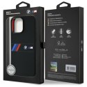 BMW BMHMP16X23SAXK iPhone 16 Pro Max 6.9" czarny/black hardcase Silicone Middle Stripe MagSafe