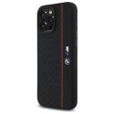 BMW BMHMP16X23SHER iPhone 16 Pro Max 6.9" czarny/black hardcase Silicone Hexagon Red Line MagSafe