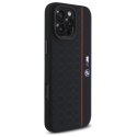 BMW BMHMP16X23SHER iPhone 16 Pro Max 6.9" czarny/black hardcase Silicone Hexagon Red Line MagSafe