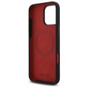 BMW BMHMP16X23SHER iPhone 16 Pro Max 6.9" czarny/black hardcase Silicone Hexagon Red Line MagSafe