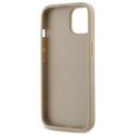 DKNY DKHCP14SPQDSLE iPhone 14 6.1" beżowy/beige Quilted Stack Logo