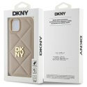 DKNY DKHCP14SPQDSLE iPhone 14 6.1" beżowy/beige Quilted Stack Logo