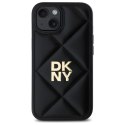 DKNY DKHCP14SPQDSLK iPhone 14 6.1" czarny/black Quilted Stack Logo