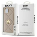 DKNY DKHCP15MPQDSLE iPhone 15 Plus 6.7" beżowy/beige Quilted Stack Logo