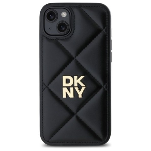 DKNY DKHCP15MPQDSLK iPhone 15 Plus 6.7" czarny/black Quilted Stack Logo