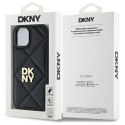 DKNY DKHCP15SPQDSLK iPhone 15 6.1" czarny/black Quilted Stack Logo