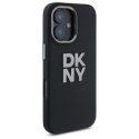 DKNY DKHCP16SSMCBSK iPhone 16 6.1" czarny/black hardcase Liquid Silicone Metal Logo