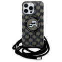 Karl Lagerfeld KLHMP16XHCKCKLCK iPhone 16 Pro Max 6.9" czarny/black hardcase IML Crossbody Monogram Karl & Choupette Head MagS