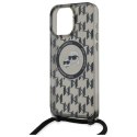 Karl Lagerfeld KLHMP16XHCKCKLCK iPhone 16 Pro Max 6.9" czarny/black hardcase IML Crossbody Monogram Karl & Choupette Head MagS