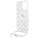 Karl Lagerfeld KLHMP16LHCKCKLCT iPhone 16 Pro 6.3" transparent hardcase IML Crossbody Monogram Karl & Choupette Head MagSafe