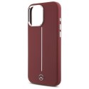 Mercedes MEHMP16X23SUMSR iPhone 16 Pro Max 6.9" czerwony/red hardcase Silicone White Stripe MagSafe