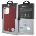 Mercedes MEHMP16X23SUMSR iPhone 16 Pro Max 6.9" czerwony/red hardcase Silicone White Stripe MagSafe