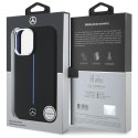 Mercedes MEHMP16S23SUMBK iPhone 16 6.1" czarny/black hardcase Silicone Blue Stripe MagSafe