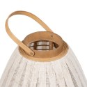 Lampa Beżowy Naturalny Bambus Szkło 38 x 38 x 70 cm