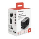 Verbatim Adapter podróżny EU/UK/US GaN USB-A/3xUSB-C PD 85W CNT-02 czarny/black 32127