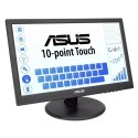 ASUS VT168HR monitor komputerowy 39,6 cm (15.6") 1366 x 768 px WXGA LED Ekran dotykowy Czarny