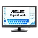 ASUS VT168HR monitor komputerowy 39,6 cm (15.6") 1366 x 768 px WXGA LED Ekran dotykowy Czarny