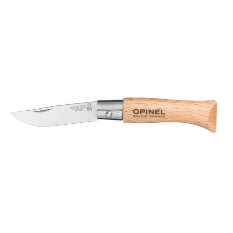 Brzytwa Opinel nº3 Stal nierdzewna drewno bukowe 4 cm