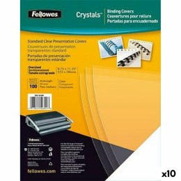 Binding Covers Fellowes 100 Części Szkło PVC A4 (10 Sztuk)