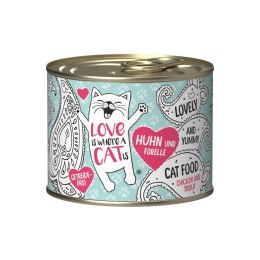 Love is where a cat is® z kurczakiem i pstrągiem 200g