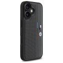 BMW BMHCP16S23PUPVA iPhone 16 6.1" antracyt/anthracite hardcase M Perforated Tricolor Detail Line