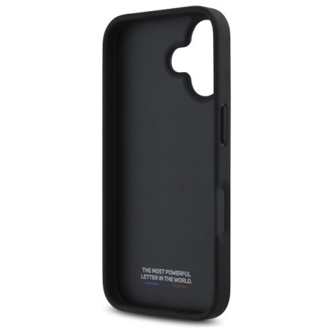 BMW BMHCP16S23PUPVA iPhone 16 6.1" antracyt/anthracite hardcase M Perforated Tricolor Detail Line