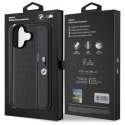 BMW BMHCP16S23PUPVA iPhone 16 6.1" antracyt/anthracite hardcase M Perforated Tricolor Detail Line