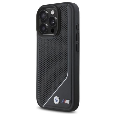 BMW BMHMP16L23PUCPK iPhone 16 Pro6.3" czarny/black hardcase M Perforated Twisted Line MagSafe
