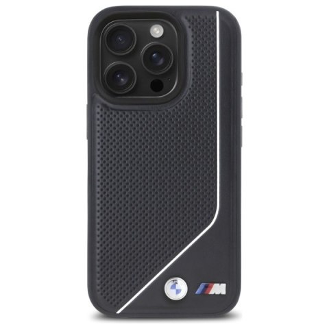 BMW BMHMP16L23PUCPK iPhone 16 Pro6.3" czarny/black hardcase M Perforated Twisted Line MagSafe