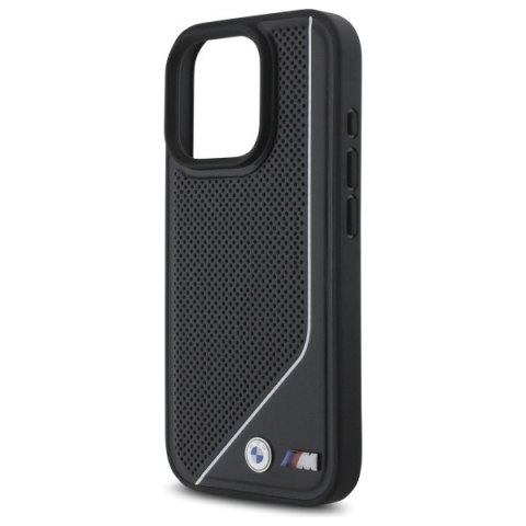 BMW BMHMP16L23PUCPK iPhone 16 Pro6.3" czarny/black hardcase M Perforated Twisted Line MagSafe