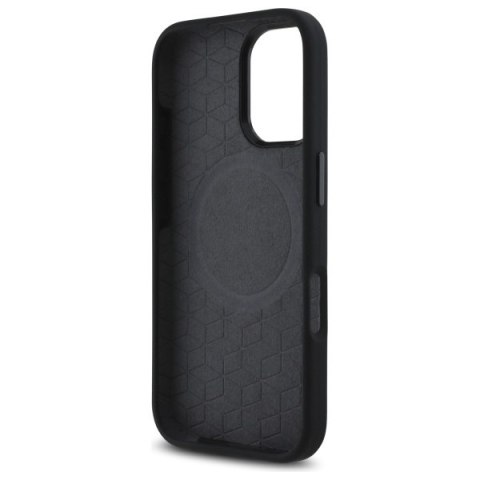 BMW BMHMP16S23SROK iPhone 16 6.1" czarny/black hardcase M Silicone Printed Ring MagSafe
