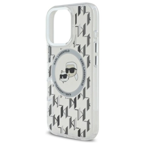 Karl Lagerfeld KLHMP16LHMCKMHT iPhone 16 Pro 6.3" przezroczysty/transparent IML Monogram Karl&Choupette Head MagSafe