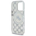 Karl Lagerfeld KLHMP16LHMCKMHT iPhone 16 Pro 6.3" przezroczysty/transparent IML Monogram Karl&Choupette Head MagSafe
