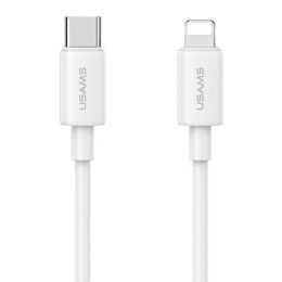 USAMS Ład. siec. 1xUSB-C T65 PD20W PD Fast Charging US-CC226 + kabel USB-C/Lightning US-SJ712 30W biały/white Yi Series OYXLTZ02