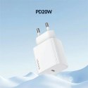 USAMS Ład. siec. 1xUSB-C T65 PD20W PD Fast Charging US-CC226 + kabel USB-C/Lightning US-SJ712 30W biały/white Yi Series OYXLTZ02