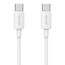 USAMS Ład. siec. 1xUSB-C T65 PD20W PD Fast Charging US-CC226 + kabel USB-C/USB-C US-SJ711 60W biały/white Yi Series OYXLTZ01