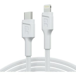 Kabel USB Green Cell KABGC29W Biały 2 m