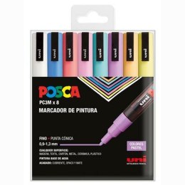 Marker farby akrylowe POSCA PC-3M/8C Ciasto 0,9-1,3 mm 8 Części