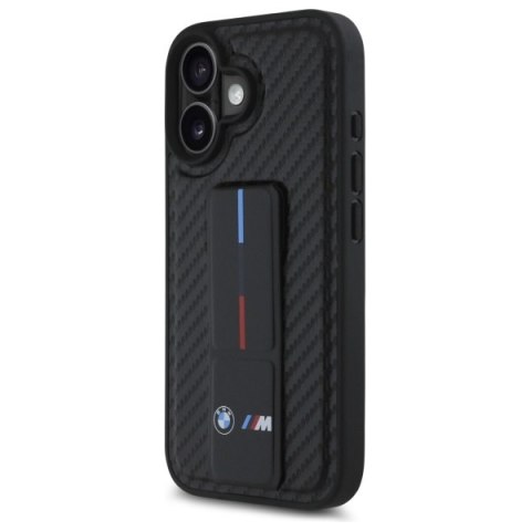 BMW BMHCP16SGSPCCK iPhone 166.1" czarny/black hardcase M Grip Stand Smooth and Carbon