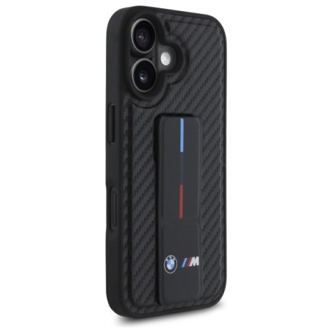 BMW BMHCP16SGSPCCK iPhone 166.1" czarny/black hardcase M Grip Stand Smooth and Carbon