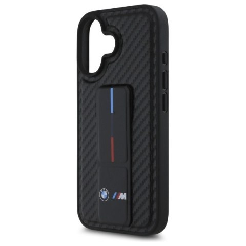 BMW BMHCP16SGSPCCK iPhone 166.1" czarny/black hardcase M Grip Stand Smooth and Carbon