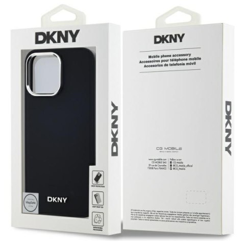 DKNY DKHMP14XPSCMCLK iPhone 14 ProMax 6.7" czarny/black hardcase Plain Logo MagSafe