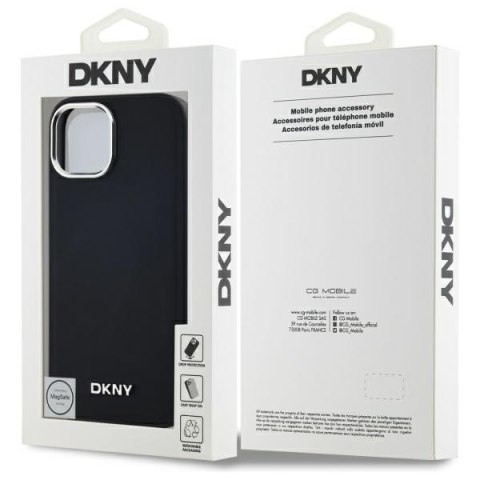 DKNY DKHMP15MPSCMCLK iPhone 15 Plus6.7" czarny/black hardcase Plain Logo MagSafe